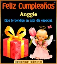 GIF Feliz Cumpleaños Dios te bendiga en tu día Anggie